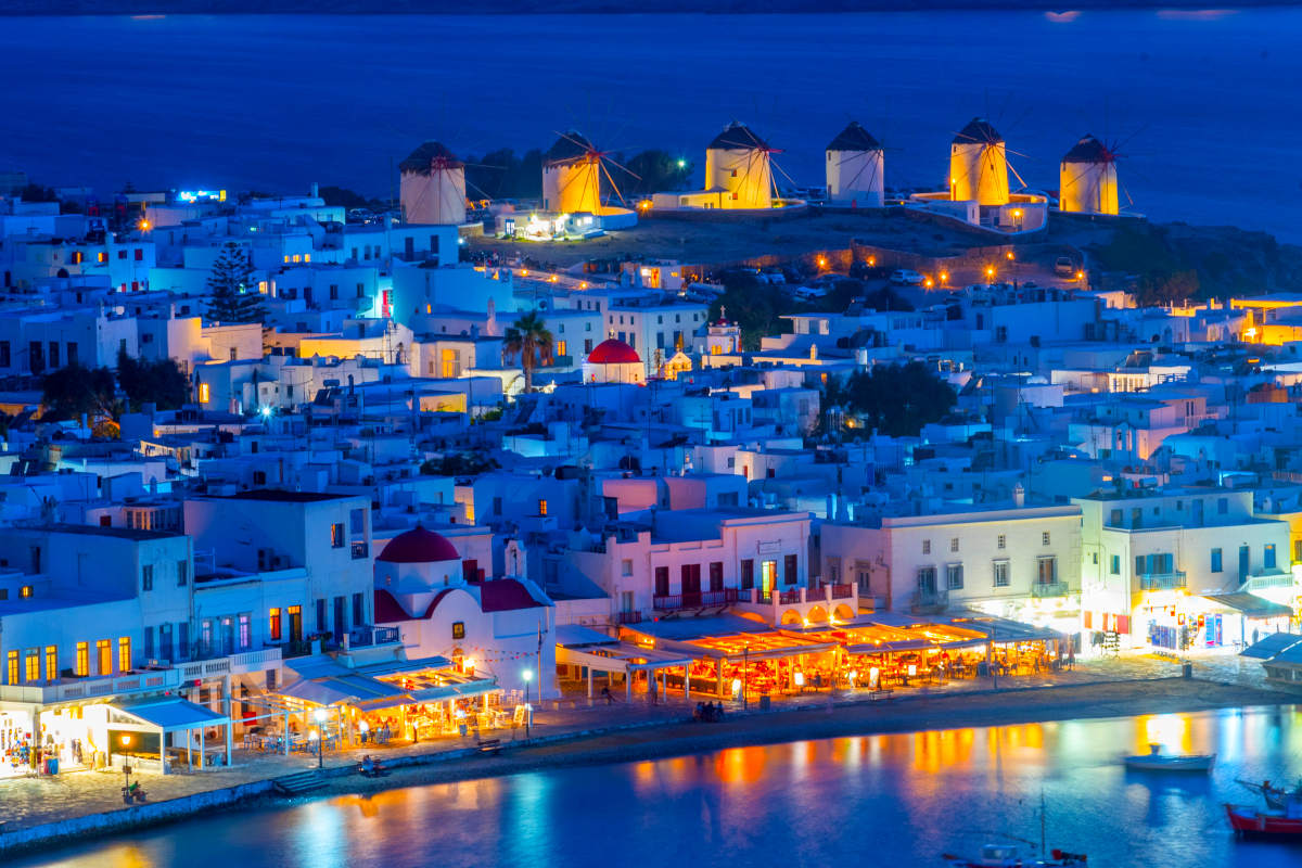 Sunset View Over Mykonos In Greece HIGH CLASS ESCORT MYKONOS