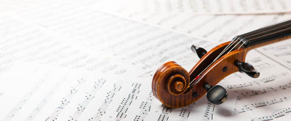 Viola On The Sheets Of Music Abenteuer Courchevel